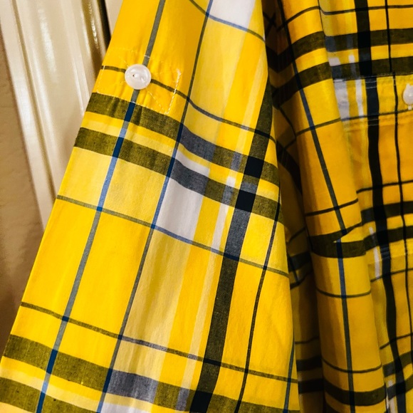 RALPH LAUREN Woman’s Plaid Cotton Twill Point Collar Long Sleeve Shirt 1X RLR - Picture 3 of 7